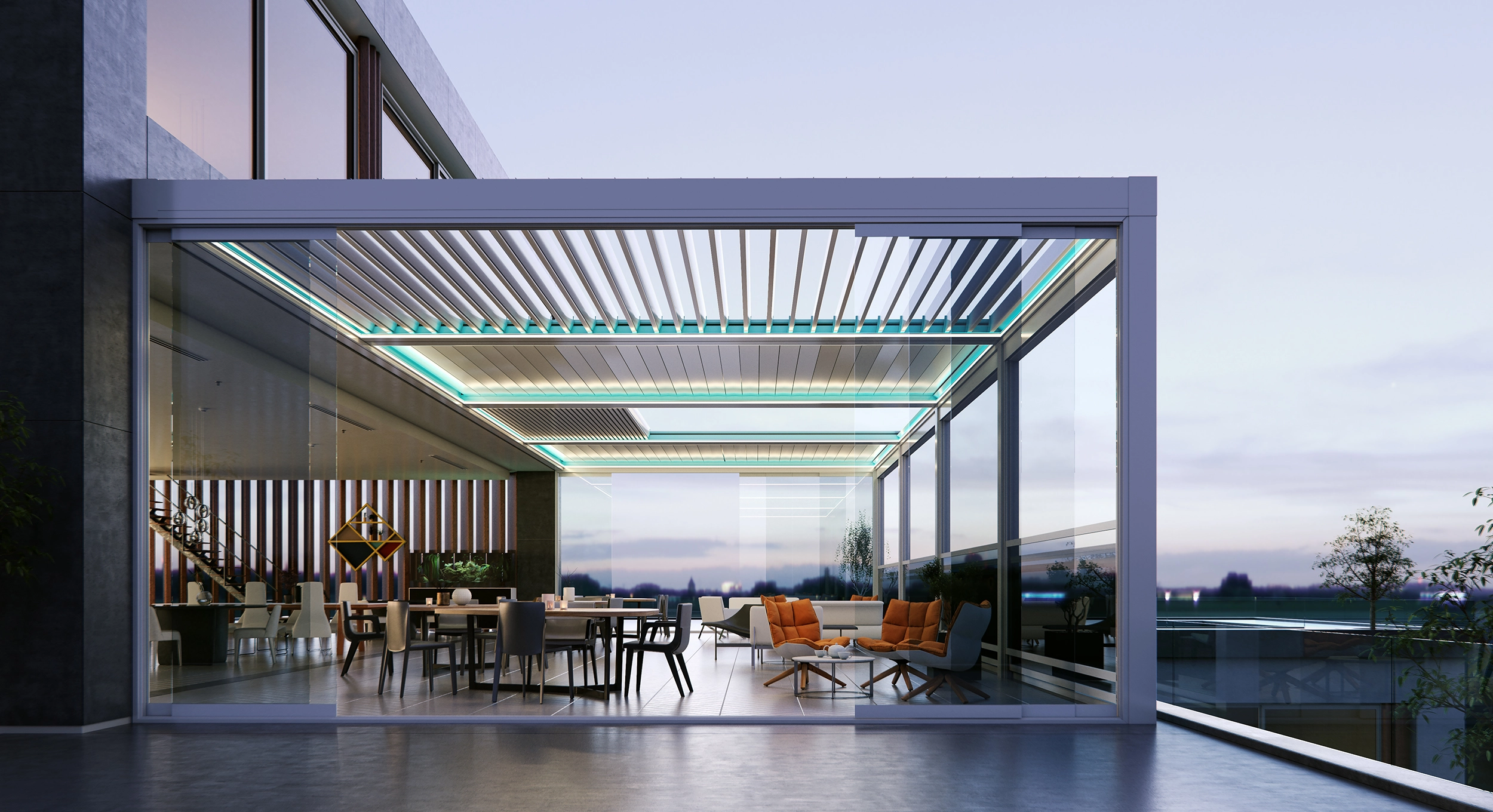 Motorized Louvered Roofs Pergola